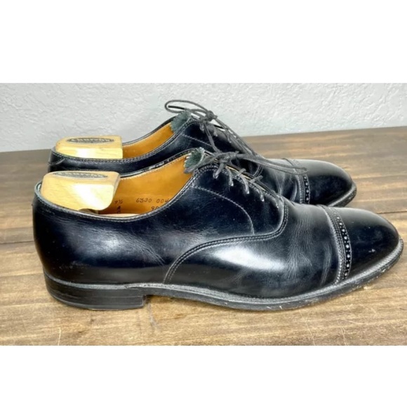 Alden 901 Cap Toe Oxford Black Calfskin Dress Shoe - Picture 5 of 10